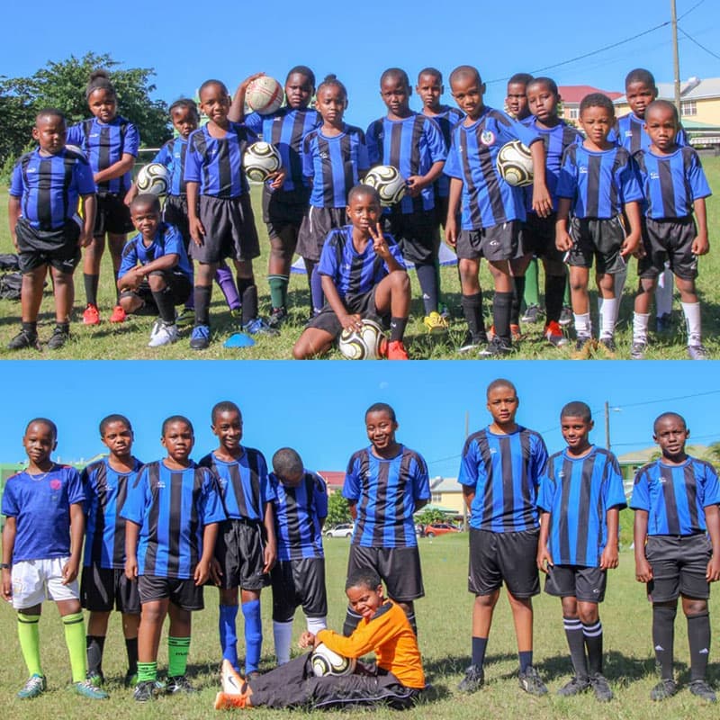 Players getting ready to take a team photo