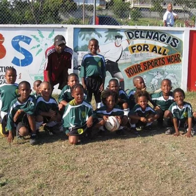 Youth team photo taken at the New Town playing field